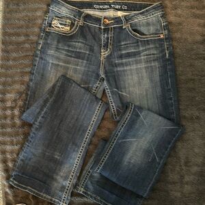 Cowgirl Tuff “Don’t Fence Me In”, size 30x35, boot flare